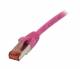 Patchkabel RJ45, CAT6 250Mhz, 0,5m magenta, S-STP(S/FTP), TPE/LSZH(Superflex), Synergy 21,
