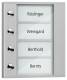TCS PDT04-EN/04 PDT04-EN / 04 Audio outdoor station, extension 4 buttons 1-row silver