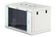 DIGITUS Dynamic 19inch 7U rack wall-mounted network cabinet 385x600x450mm glass door grey unassembled 60kg