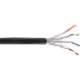 INLINE Outdoor Installation cable Cat.7a PiMF 4x2x0.58 AWG23 1200MHz PE black 500m box