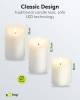 Goobay 3er-Set LED-Echtwachskerzen, weiß, 3 Stk. im Karto