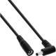 InLine® DC Verlängerungskabel, Winkelstecker, 4,0 x 1,7 mm, schwarz, 3 m