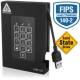 Apricorn SSD-Festplatte A25-3PL256-S1000F - 1 TB - USB 3.0 - Schwarz