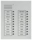 TCS PUK20/2-EN Audio Außenstation 20 Tasten 2-spaltig UP silber