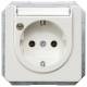 Siemens 5UB1472 DELTA profil titanium white, 10 / 16A 250V 