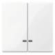 Merten MEG3420-0325 double rocker m.Ko.-, windowless white glossy System M