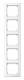 Merten 470519 470 519 M-SMART-Frame 5f Vert., M.Beschriftungsträger polarwhite