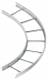 Niedax KLBG 100.403 bend 90°, large, 100x400 mm, with perforated side rails