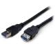 StarTech.com 2m Black SuperSpeed USB 3.0 Extension Cable A to A - M/F - 1 x Type A Male USB