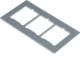 Hager GTVDM063 Montageplatte für GTVD200/ 300 Datenmodul 3fach RJ45 18x22,8 mm