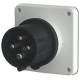 Mennekes 814 16A 4P 7H 500V mounting plug IP44