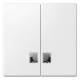 Polar white Merten System M rocker for switch, with icon 437519 Window