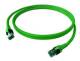 ZVK CP1OGAGAG0010 EasyLan copper patch cable DualBoot Cat 6A shielded green 1.0 m