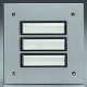 Grothe ETA 804 EV1 Etagenplatte UP Alu silber 4Flächentaster/1reihig beleuchtet 55804