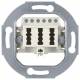 Berker 450002 TAE-Steckdose 3x6NFN Modul-Einsatz weiss matt