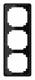 Jung CDP583SW Cover frame 3-way, CDP 583 SW Black