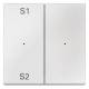 Merten MEG5226-0419 rockers f.Taster-, module 2-fold (Szene1 / 2, blank) polarwhite