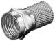 Goobay 11623 Aufdreh-F-Stecker 7,0 mm - Aufdreh-Adapter aus Zink mit Nickelkontakten