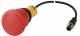 Moeller 185183 EATON C22-PVT45P-K02-P10 EMERGENCY STOP button palm 45mm turning M12A 5p 0.2m 