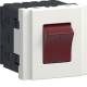 Hager G00A029016 Socket outlet 45x45 switch ON/OFF 16A with LED traffic white