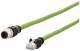 Metz Connect 142M4D15030 BTR Verbindungsleitung M12-RJ45 4-polig D-kodiert AWG 26 3m