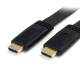 STARTECH.COM 6 ft Flat High Speed HDMI Cable with Ethernet - Ultra HD 4k x 2k HDMI Cable - HDMI to HDMI M/M - Flat HDMI Cable