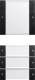 GIRA 2134005 rocker set 4f (1+3) BSF System 55 Clear black