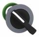 Schneider Electric ZB5FJ5C0 Schneider selector switch, front, long toggle, 3-position, black, 30mm