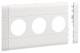 Hager GB120309016 Blende 3fach Steckdose hfr BRA/H/S 120mm verkehrsweiß