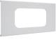 Hager R82867035 Blende 2fach R18 für UP Einbau mit Rahmen FB OT130 lichtgrau