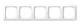 Merten 389525 389 525 1-M-Frame 5-gang active white, glossy