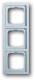 Busch Jaeger 2CKA001754A4308 Busch-Jaeger-Linear Cover, 1723-183K 3-fold
