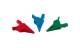 Chauvin Arnoux P01101922 Set of 3 crocodile clips (red, green, blue)