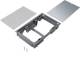 Hager BDE04087011 Blind cover ultra-flat E04 147x247 for 8 mm floor covering iron grey