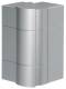 Hager BR651703HLAN external corner halogen. BR 65x170mm upper part 80mm painted aluminum