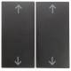 Berker 16441606 Wippen mit Aufdruck Symbol Pfeile B.1/B.3/B.7 Glas anthrazit matt