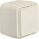 Hager WNC160B socket outlet SCHUKO AP with enhanced shock protection