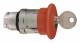 Schneider Electric ZB4BS94410 Schneider front element round red D40mm for mushroom dr. key. RONIS 458A