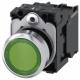 Siemens 3SU11520AB401BA0 push button illuminated 22mm round green button 1S AC/DC 24V