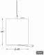 Lts Licht und Leuchten 651256 LTS BTN-P 302.40.50.3 SCHWARZ Button Pendelleuchte LED 27W 840 2760LM 50°