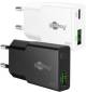 Goobay Multi Fast Charger 20 W USB-C PD GaN Dual-Schnellladegerät Slim weiß - 1x USB-C-Anschluss (Power Delivery) und 1x USB-A-Anschluss (Quick Charge)