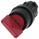 Siemens 3SU10004FF010AA0 key switch without with R 22mm round red trigger: O
