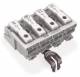 WAGO 294-5224 power connection terminal with PE latching contact 1/L-2/L-PE-N 4p white