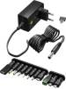 Goobay 64571 Universal power supply 3 V - 12 V, max. 7.2 W - including 11 adapters: 7 DC adapters plus USB-C™, USB-A, USB Mini-B, Micro-USB and screw terminal connection