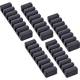 5er Pack InLine® Kabelclip, 7-fach, selbstklebend, schwarz