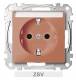 Merten MEG2302-0302 Socket outlet BRS, special m.Schriftfeld StK ZSV orange SM