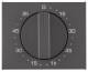 Berker 16357106 central piece with regulating button for mechanical. Timer K.1 anthra