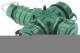 Bals 7423 Schuko three-way coupling TN 16 A 3-pole IP67 bronze green belg./french