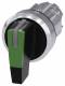 Siemens 3SU10522CM400AA0 3SU1052-2CM40-0AA0 Gags- switch, illuminated 22mm round green