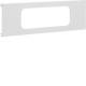 Hager BRA1203R189016 Trim panel 3-piece for UP with frame Alu OT120 mm traffic white